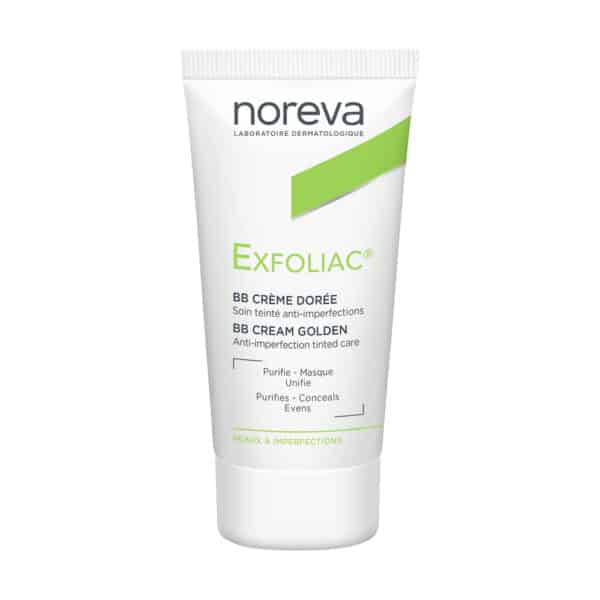 noreva Exfoliac getönte BB-Creme dunkel