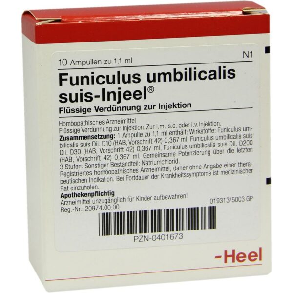 FUNICULUS UMBILICALIS suis Injeel Ampullen