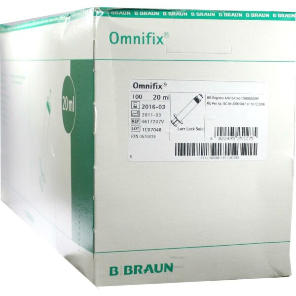 Omnifix Solo Spritzen 20ml Luer Lock latexfrei