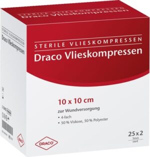 VLIESSTOFF-KOMPRESSEN 10x10 cm steril 4fach