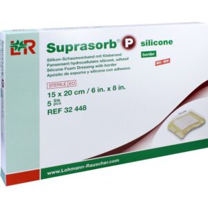 SUPRASORB P silicone Schaumverb.border 15x20 cm