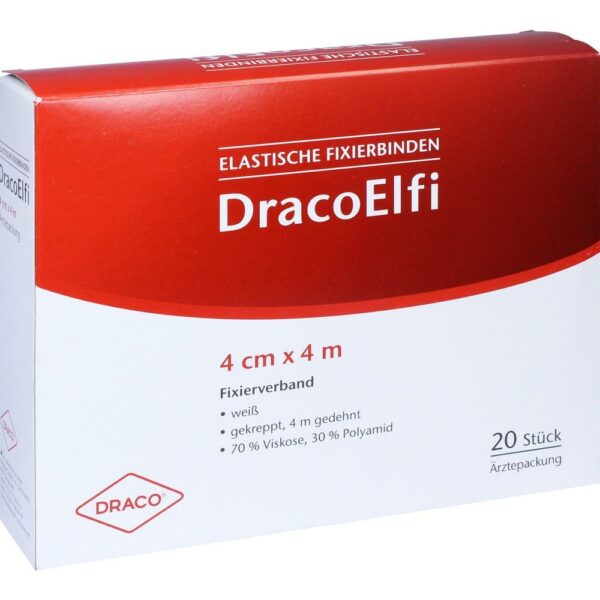 DRACOELFI elast.Fixierbinde 4 cmx4 m gekreppt