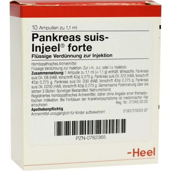 PANKREAS SUIS Injeel forte Ampullen