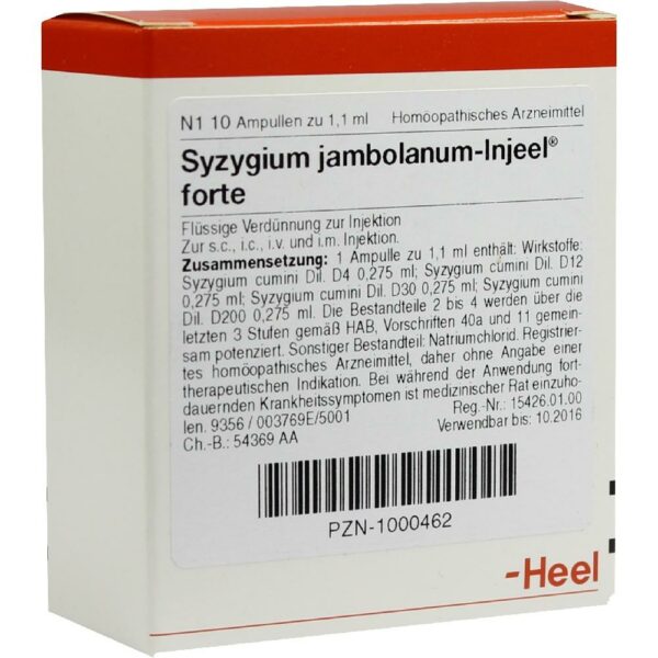 SYZYGIUM JAMBOLANUM INJEEL forte Ampullen