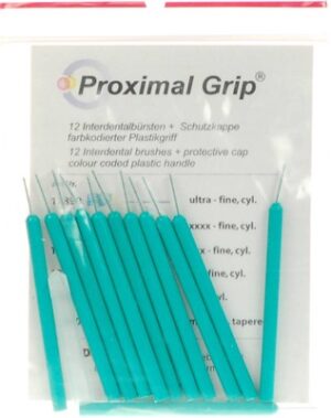 PROXIMAL Grip ultrafein türkis Interdentalbürste