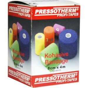 PRESSOTHERM Kohäsive Bandage 8 cmx4 m grün