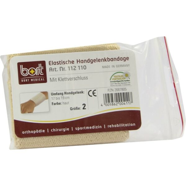 BORT Handgelenkbandage Gr.2 haut m.Klettvers.