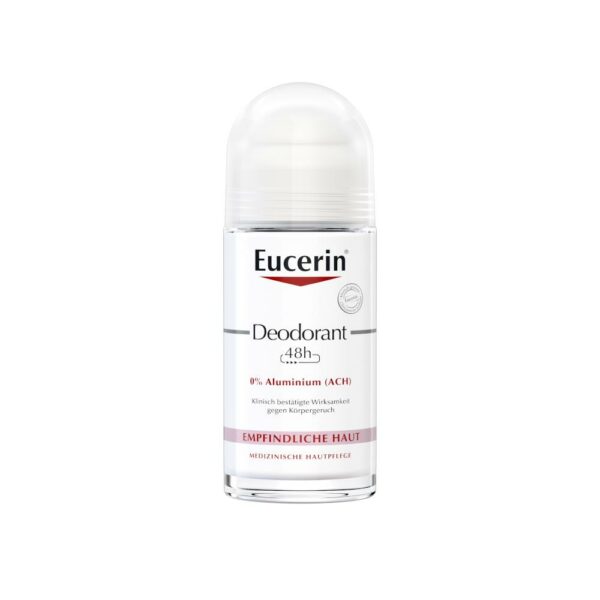 Eucerin Deodorant Roll-on Empfindliche Haut 48h 0% Aluminium