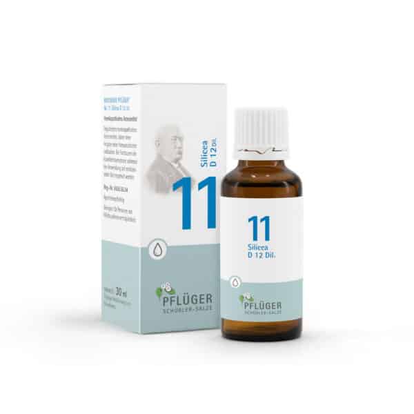 BIOCHEMIE Pflüger 11 Silicea D 12 Tropfen