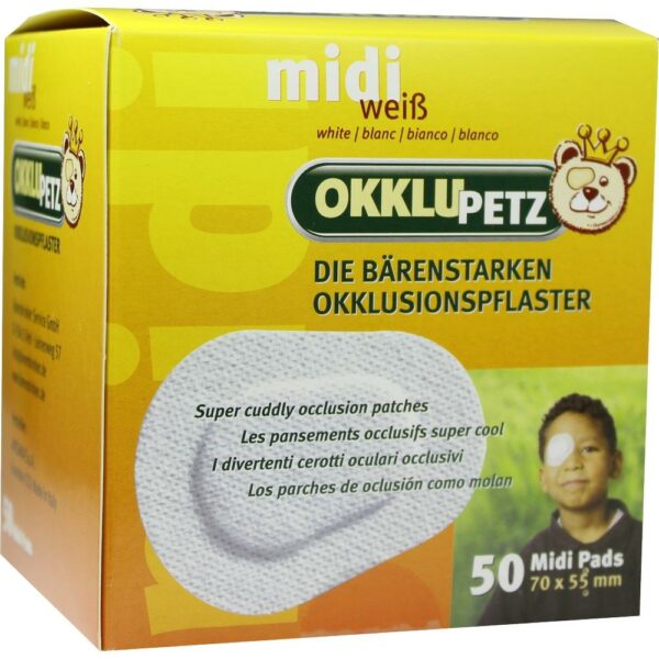 OKKLUPETZ Okklusionspflaster midi weiß