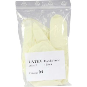 HANDSCHUHE Einmal Latex unsteril mittel