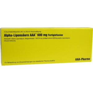 ALPHA LIPONSÄURE AAA 600 mg Injektionsflaschen