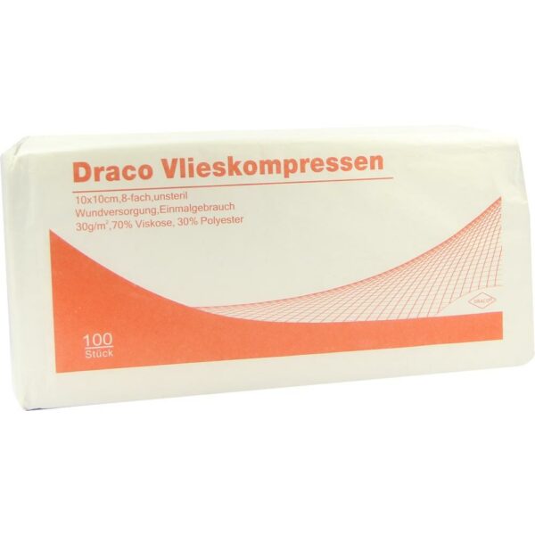 VLIESKOMPRESSEN 10x10 cm unsteril 8fach