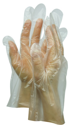 HANDSCHUHE Einmal Polyethylen Herren