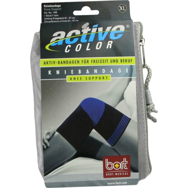 BORT ActiveColor Kniebandage x-large schwarz