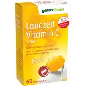 Gesund Leben Langzeit Vitamin C+Zink Kapseln