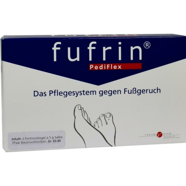 FUFRIN PediFlex Pflegesyst.Socke+Salbe Gr.43-46