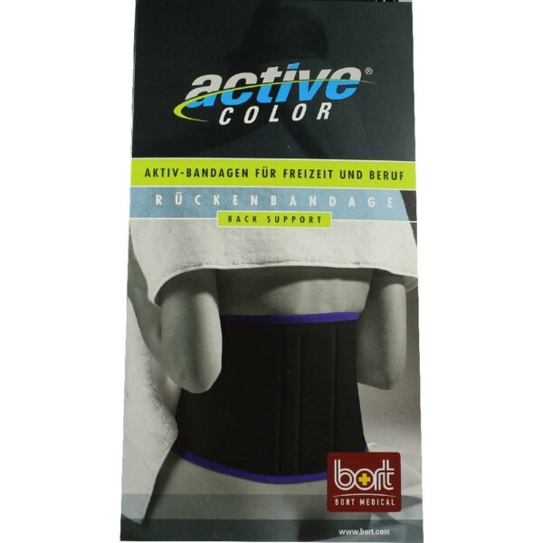 BORT ActiveColor Rückenbandage L schwarz