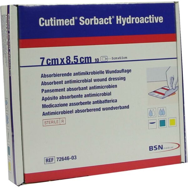 CUTIMED Sorbact Hydroactive Kompressen 7x8