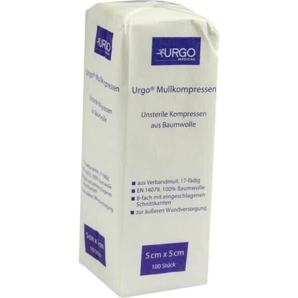 URGO MULLKOMPRESSEN 5x5 cm unsteril