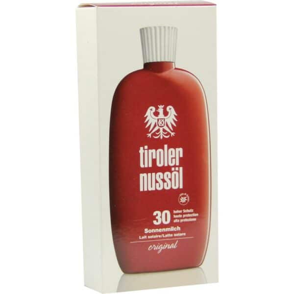 tiroler nussöl original Sonnenmilch wasserfest LSF 30