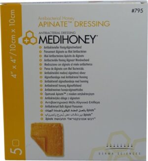 MEDIHONEY Apinate Alginatverband 10x10 cm