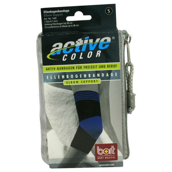 BORT ActiveColor Ellenbogenbandage small schwarz