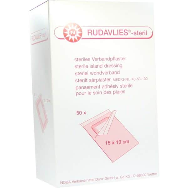 RUDAVLIES-steril Verbandpflaster 10x15 cm