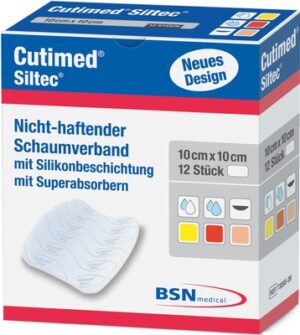 CUTIMED Siltec Schaumverb.10x10 cm nicht haftend