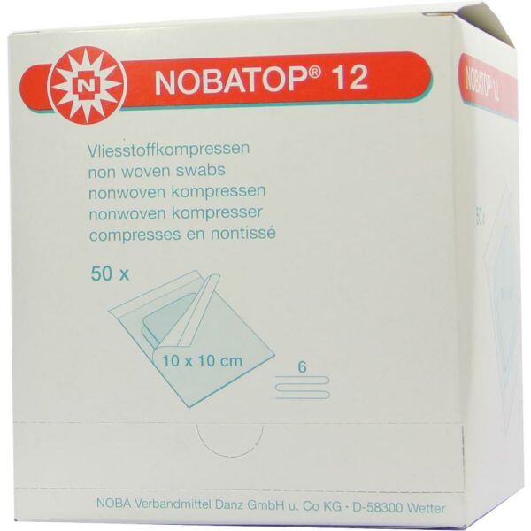 NOBATOP 12 Kompressen 10x10 cm steril