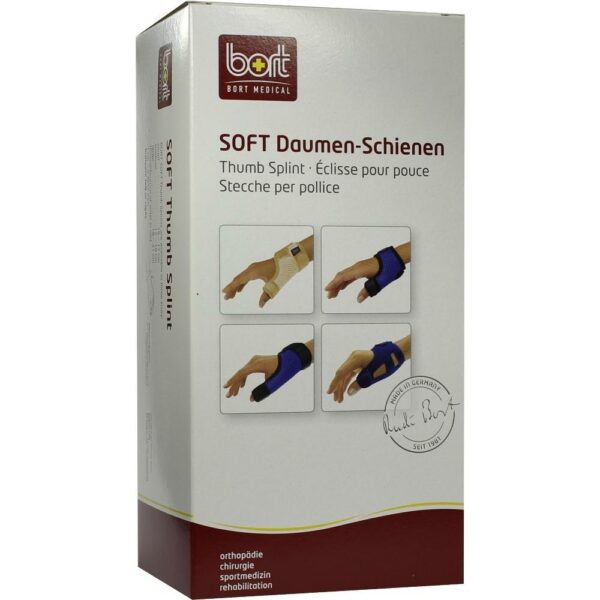 BORT Soft Daumenschiene lang M schwarz