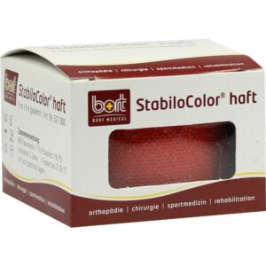 BORT StabiloColor haft Binde 4cm rot