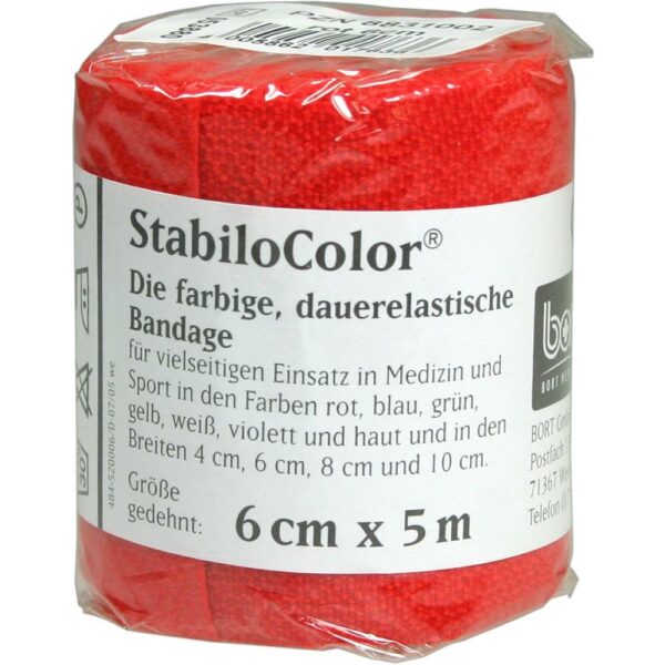 BORT StabiloColor Binde 6cm rot