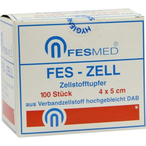 ZELLSTOFFTUPFER FES ZELL 4x5 cm hochgebleicht