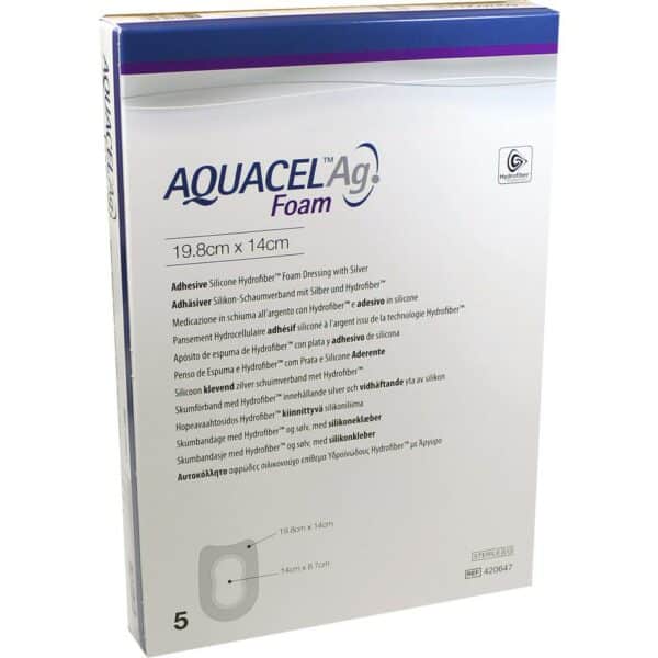 AQUACEL Ag Foam adhäsiv Ferse 19