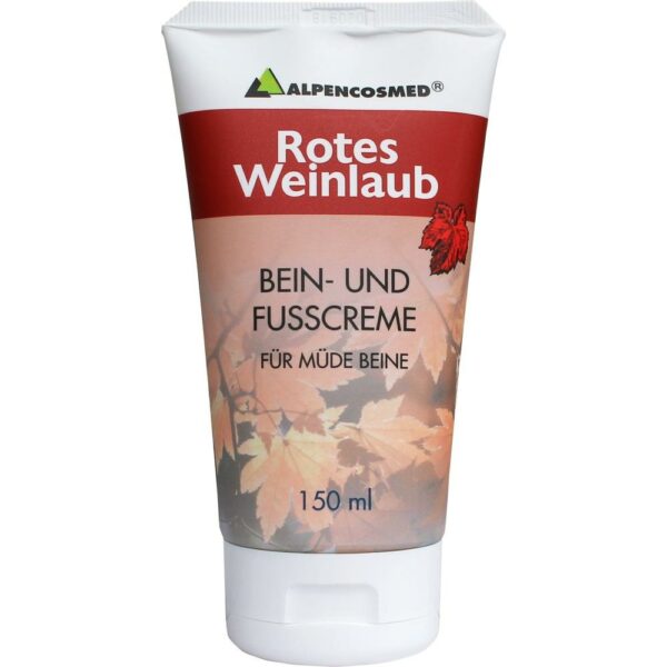 ALPENCOSMED Rotes Weinlaub Bein- und Fußcreme