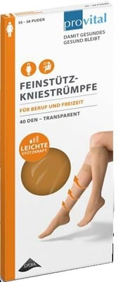 PROVITAL 40den Stützkniestrümpfe Gr.39-42 perle