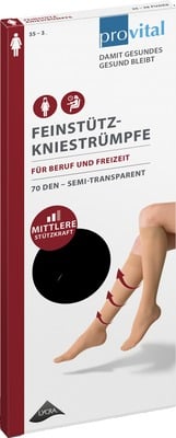 PROVITAL 70den Stützkniestrümpfe Gr.35-38 schwarz