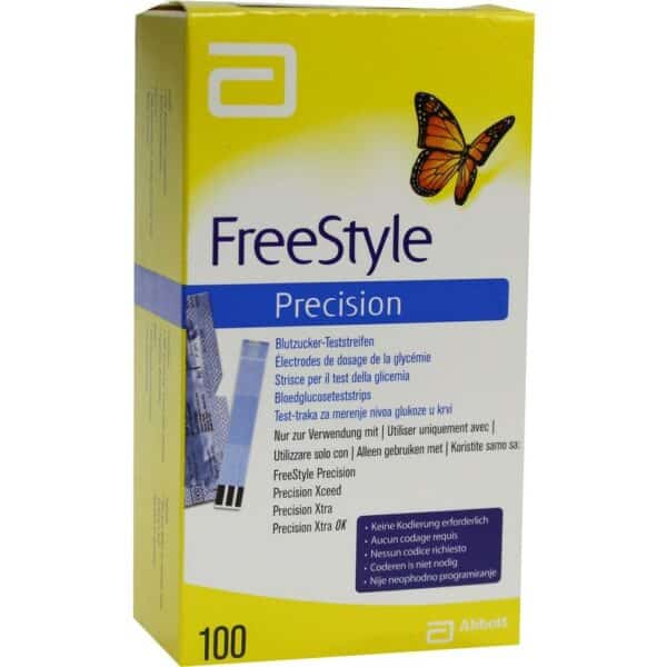 FreeStyle Precision Blutzucker Teststreifen ohne Kodierung