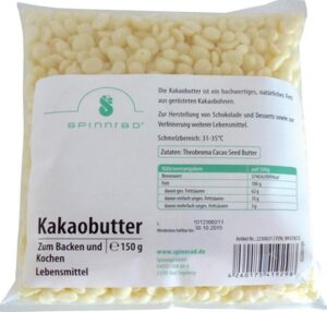 Kakaobutter Pellets zum Backen und Kochen