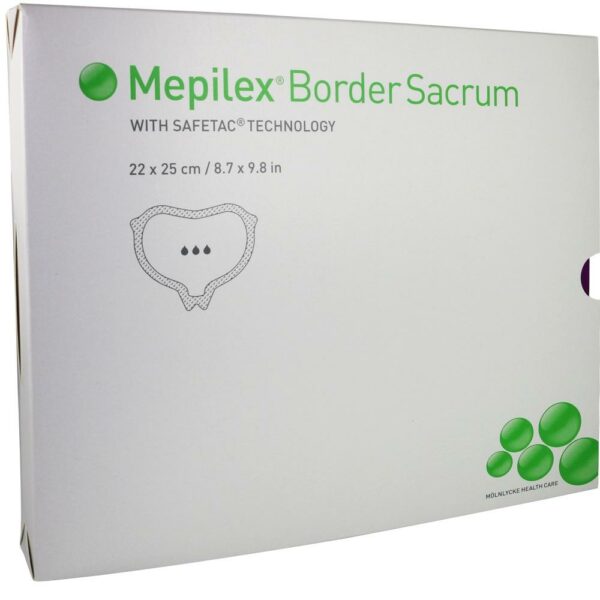 MEPILEX Border Sacrum Schaumverb.haft.22x25 cm st.