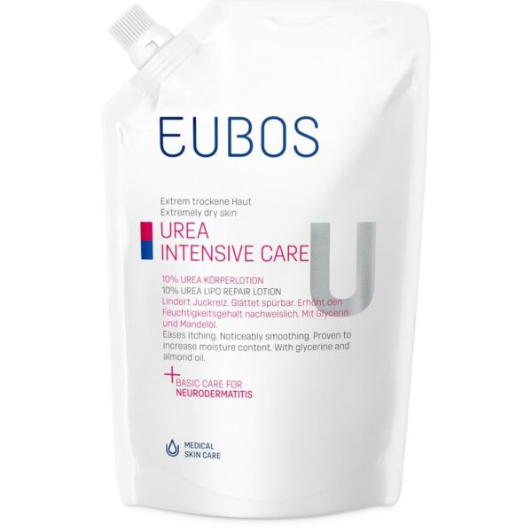 Eubos Trockene Haut Urea 10% Körperlotion Nachfüllbeutel