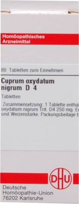 CUPRUM OXYDATUM nigrum D 4 Tabletten