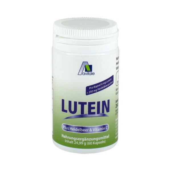 Avitale LUTEIN 6mg Kapseln + 250mg Heidelbeerpulver