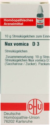 NUX VOMICA D 3 Globuli