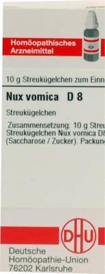 NUX VOMICA D 8 Globuli