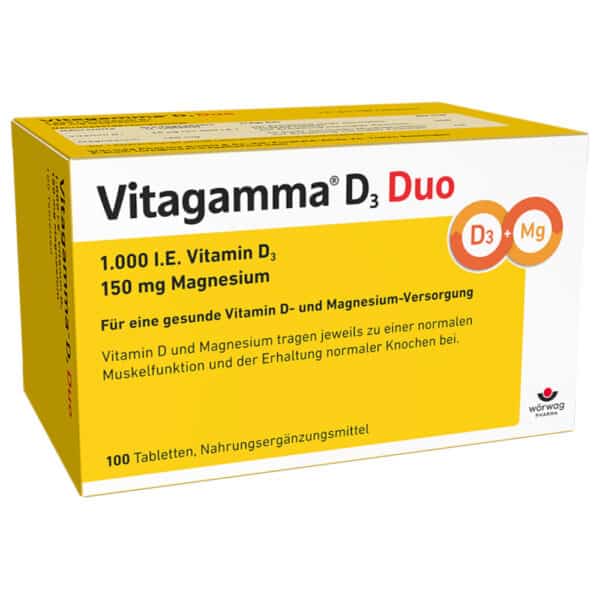 Vitagamma D3 Duo 1000 I.E. Vitamin D3 150mg Magnesium