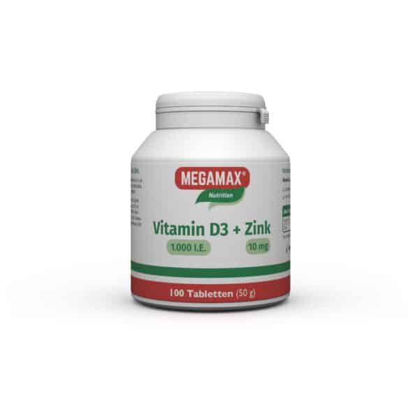 MEGAMAX Vitamin D3 1000IE  + Zink 10MG