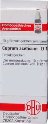 CUPRUM ACETICUM D 12 Globuli