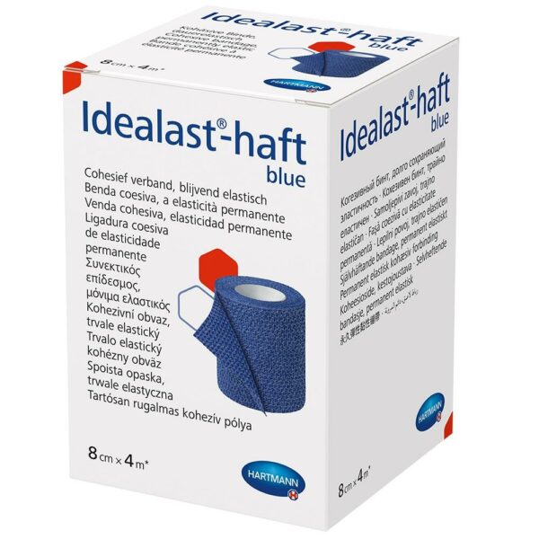 IDEALAST-haft color Binde 8 cmx4 m blau